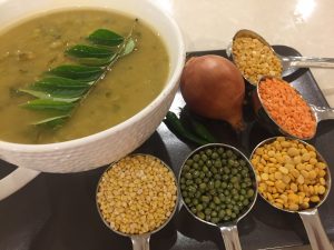 Dal prepared with 5 lentils