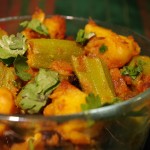 Bhindi (Okra) Aloo (Potato) Fry