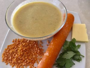 Red Lentils Soup Carrot Onion Tomato